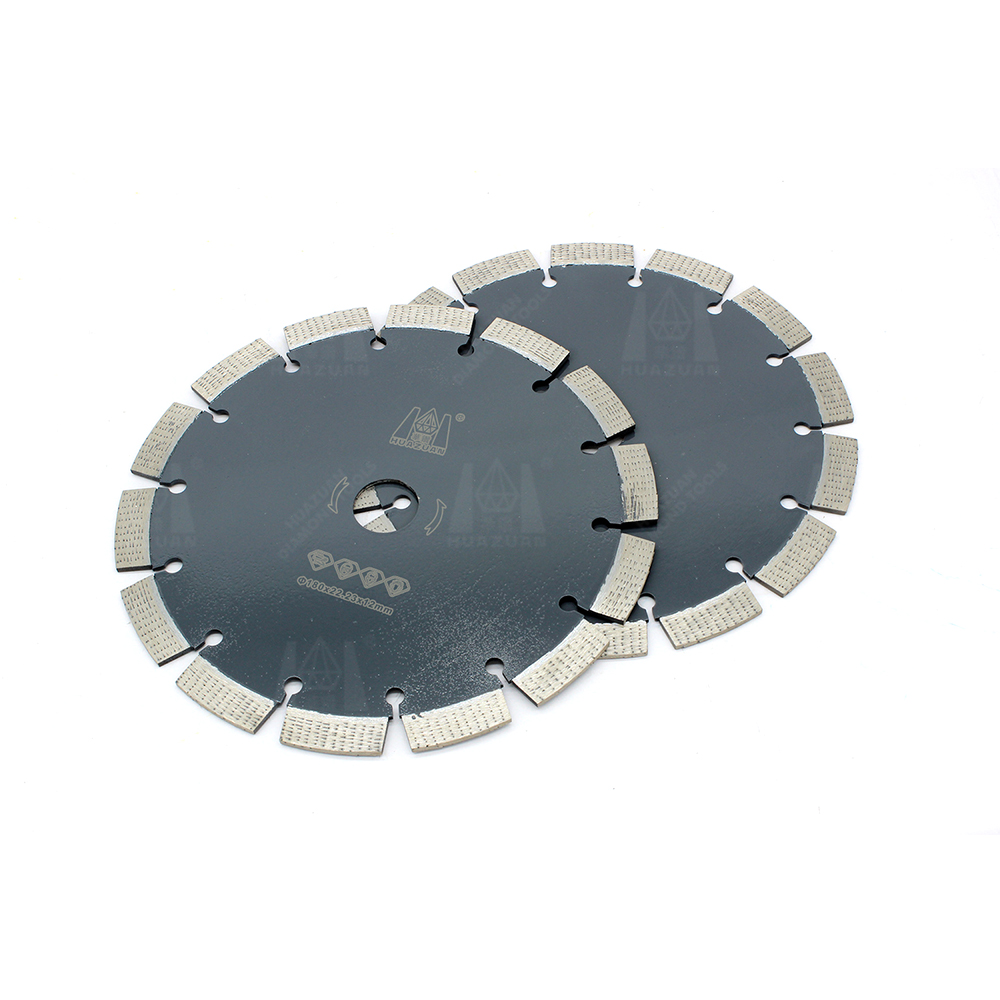 Disque de coupe en b&eacute;ton &agrave; segments de diamant &agrave; motifs pour meuleuse