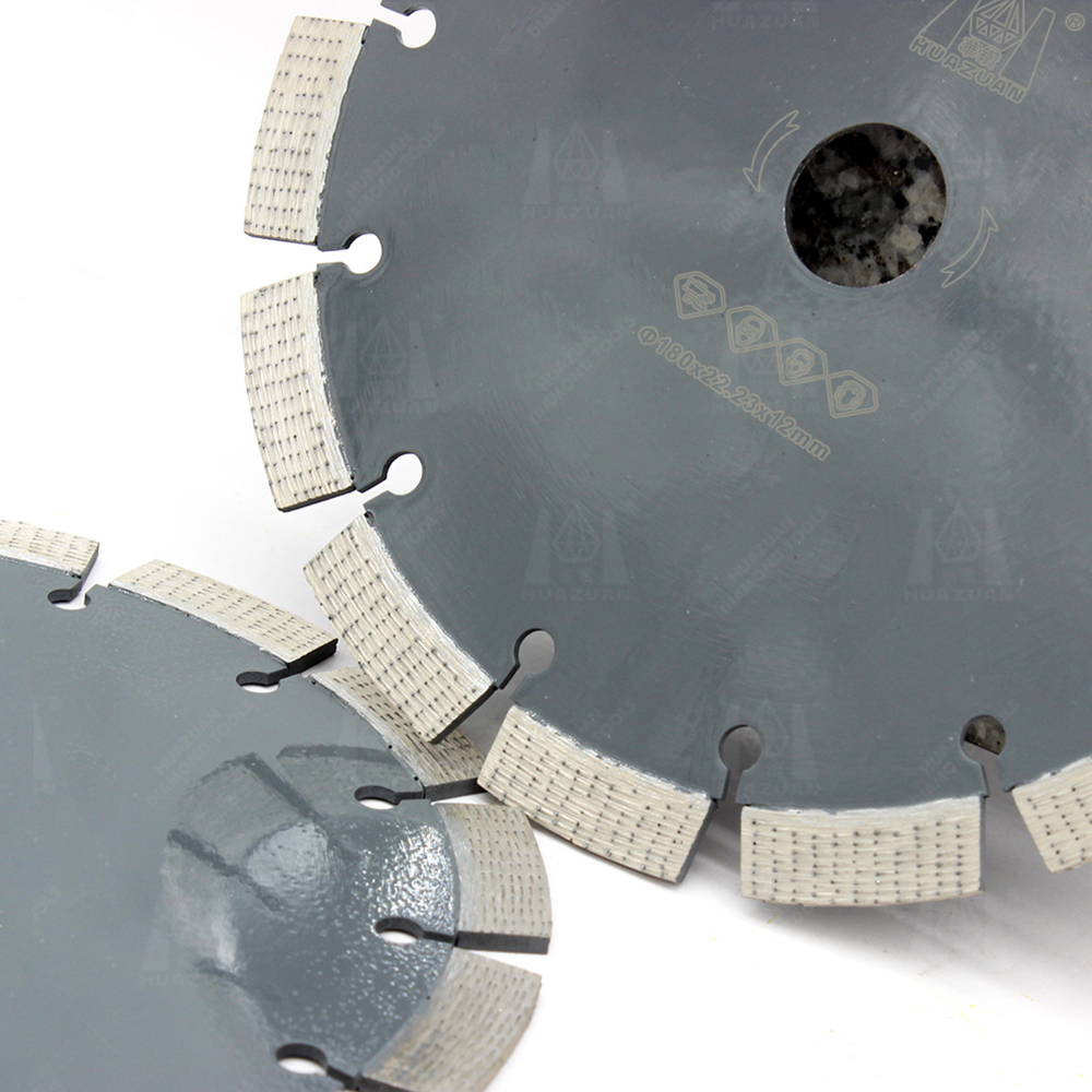 Disque de coupe en b&eacute;ton &agrave; segments de diamant &agrave; motifs pour meuleuse