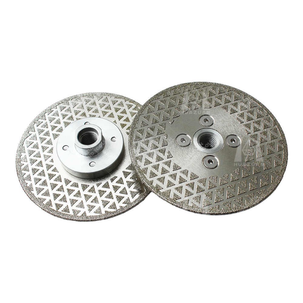 Disque de coupe diamant&eacute; &eacute;lectrolytique pour marbre