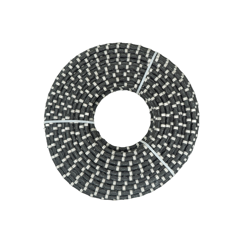 Scie &agrave; fil diamant&eacute; pour coupe de b&eacute;ton &agrave; rev&ecirc;tement en caoutchouc &agrave; ressort
