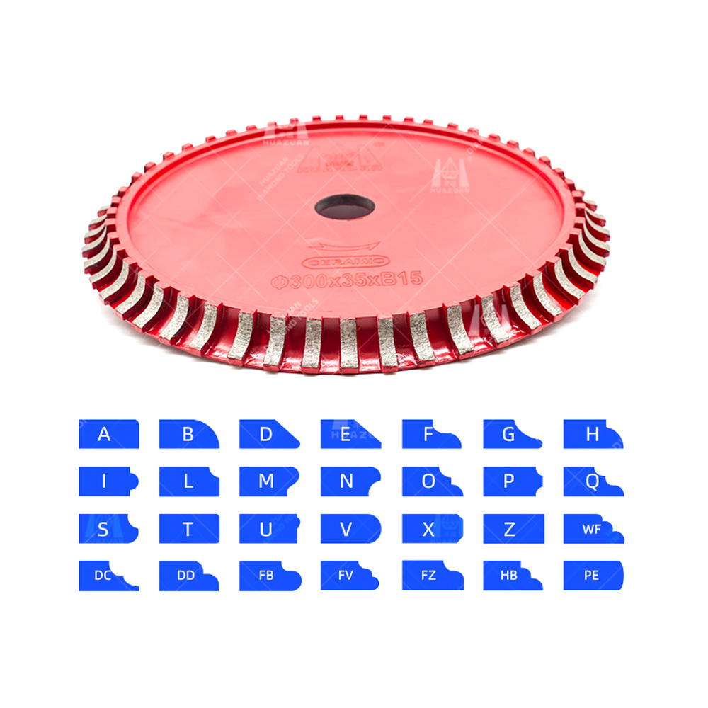 Roue de fa&ccedil;onnage de bord en diamant fritt&eacute; pour marbre