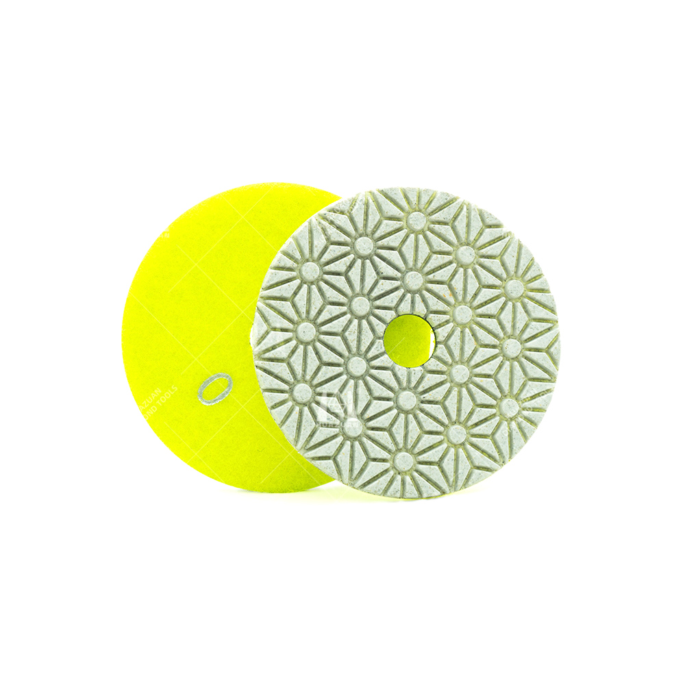Tampons diamant&eacute;s flexibles Flower Design adapt&eacute;s aux applications s&egrave;ches et humides