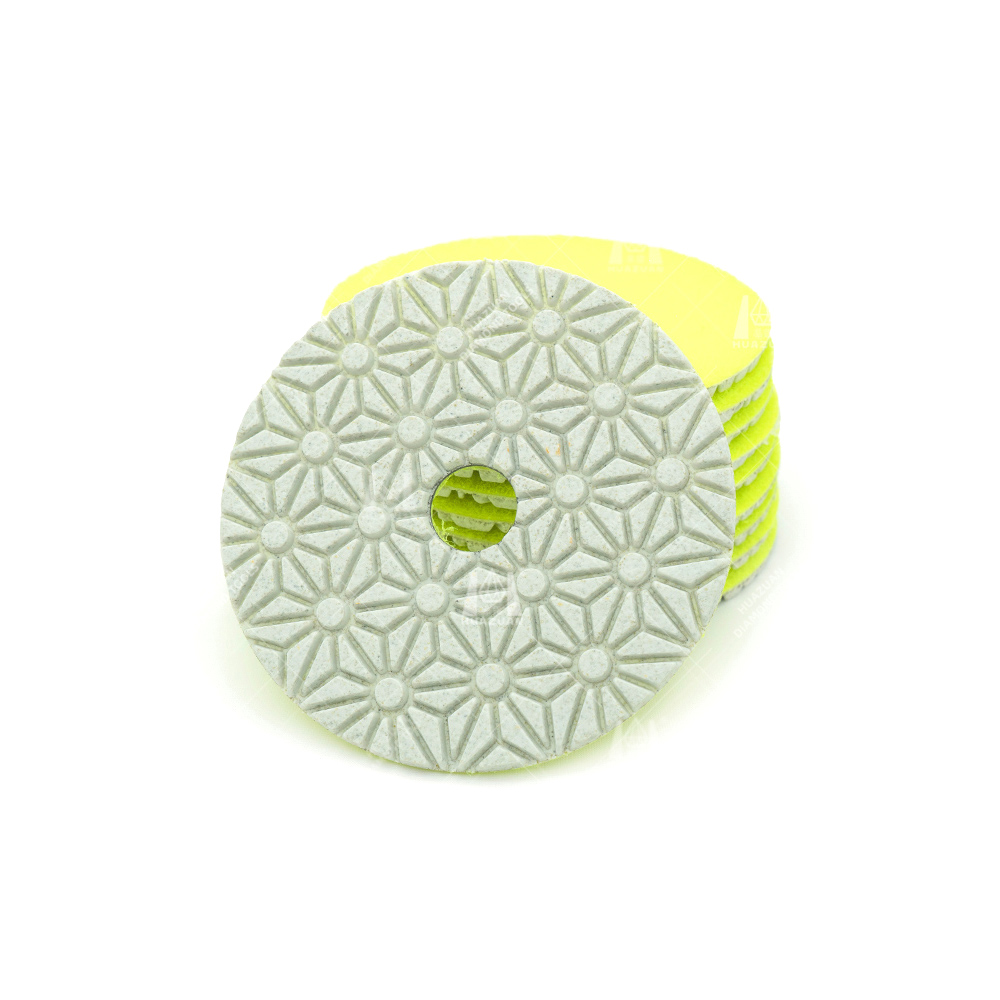 Tampons diamant&eacute;s flexibles Flower Design adapt&eacute;s aux applications s&egrave;ches et humides