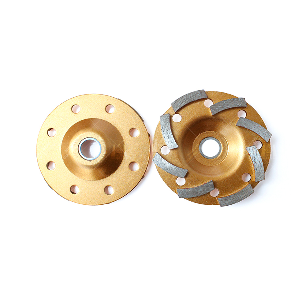 Meule diamant&eacute;e Turbo en spirale pour un polissage sup&eacute;rieur du b&eacute;ton