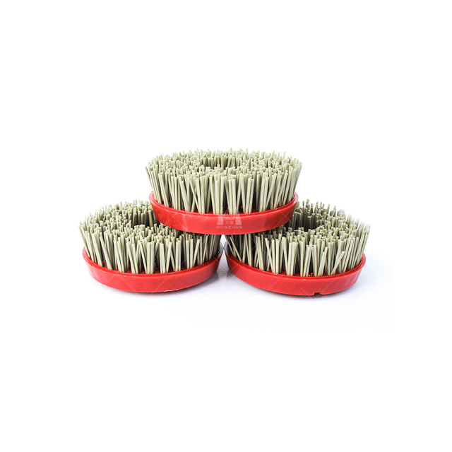 Brosses rondes diamant&eacute;es pour le polissage de la pierre