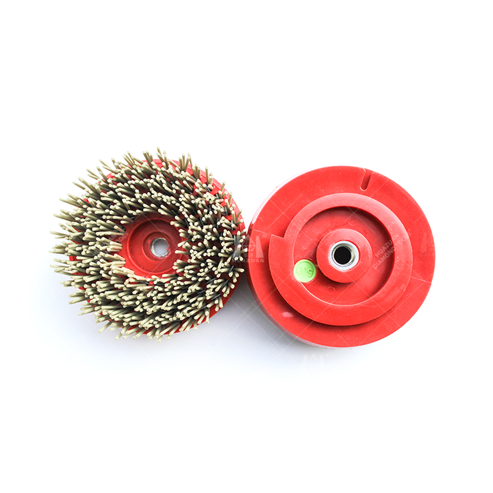 Brosses rondes diamant&eacute;es pour le polissage de la pierre