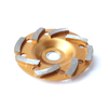 Meule diamant&eacute;e Turbo en spirale pour un polissage sup&eacute;rieur du b&eacute;ton