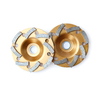 Meule diamant&eacute;e Turbo en spirale pour un polissage sup&eacute;rieur du b&eacute;ton