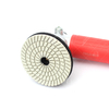 Tampons diamant&eacute;s flexibles en spirale pour le polissage de la pierre