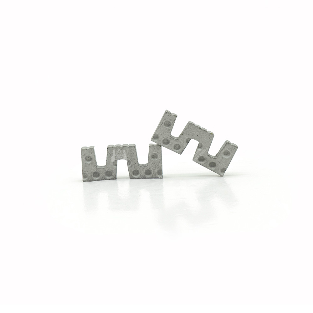 Segments de foret &agrave; noyau de diamant industriel en forme de M