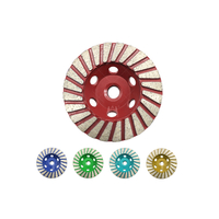Disque de meulage &agrave; rang&eacute;e Turbo pour meuleuse d'angle, polissage du b&eacute;ton 