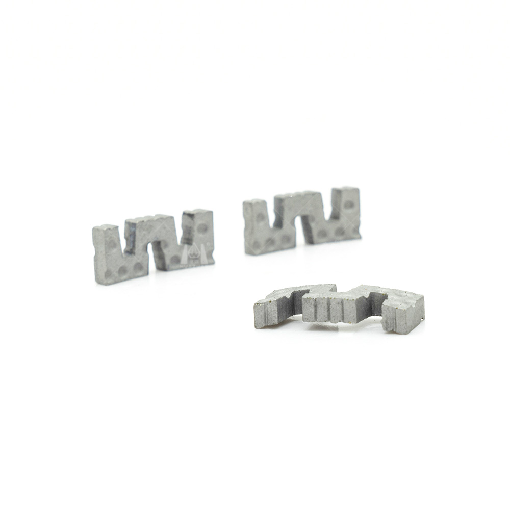 Segments de foret &agrave; noyau de diamant industriel en forme de M