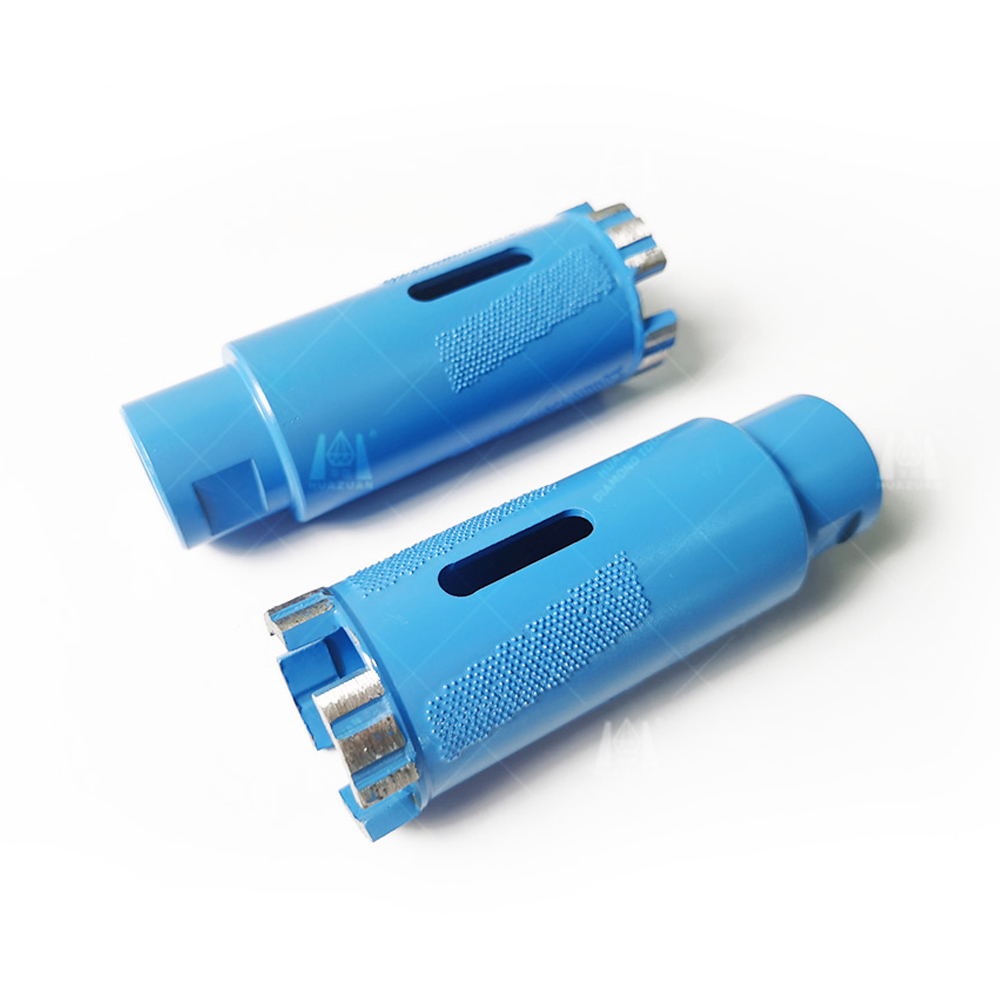 Foret &agrave; noyau durable pour granit avec segments turbo et protection bras&eacute;e sous vide